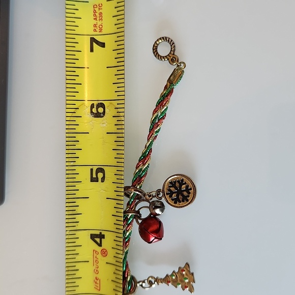 Christmas Braided Charm Bracelet - Picture 3 of 3